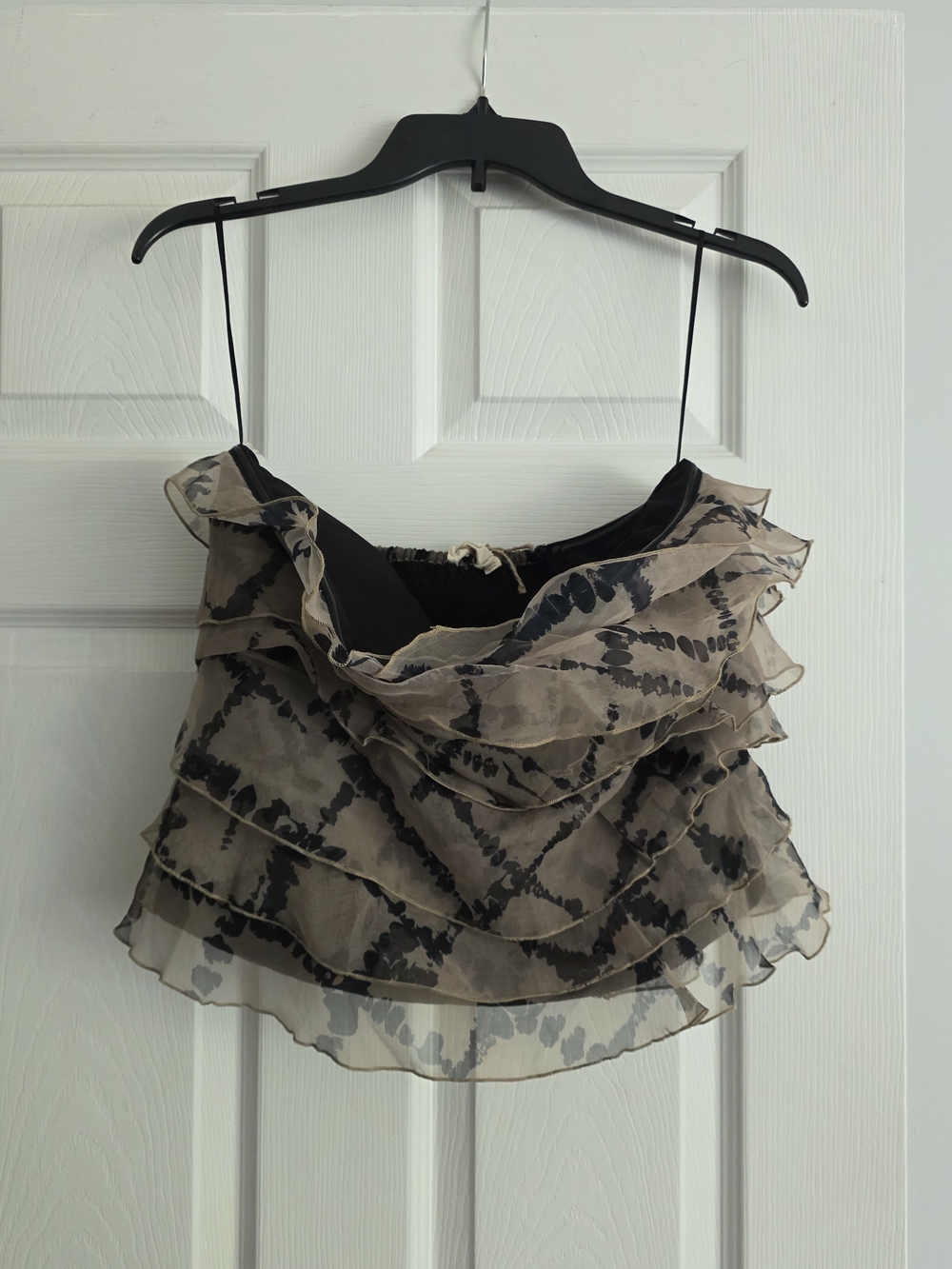Anthropologie Let Me Be Tiered Ruffle Top NWT size M